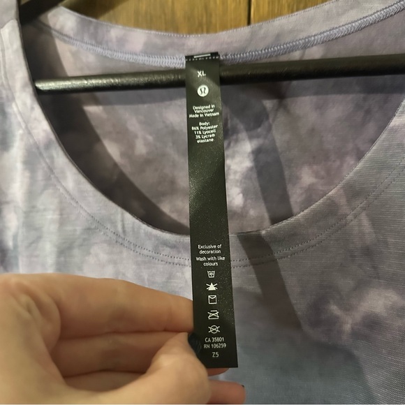 Lululemon Always Agile Tank Top *Spray Dye Diamond Dye Dusky Lavender XL NWT - Picture 13 of 15